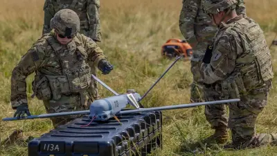 U.S. Army drone unit in Europe during training exercise