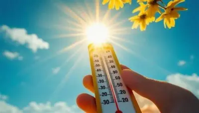 سماء صافية مع سحب متفرقة تمثل حالة الطقس المتوقعة