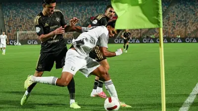 فريق الأهلي خلال استعداداته للمباريات الرسمية بعد الفوز الودي على مصر المقاصة