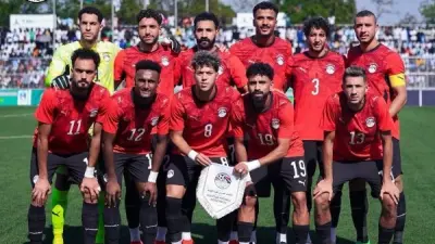 منتخب مصر الأول لكرة القدم قبل مواجهة جنوب أفريقيا الودية