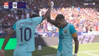 برشلونة خلال مباراة أمام خيتافي في الدوري الإسباني