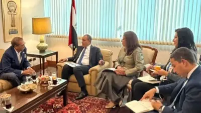 لقاء وزير الخارجية بدر عبد العاطي مع الرئيس التنفيذي لشركة إندوراما فنتشرز