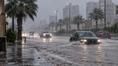 سيول وأمطار غزيرة في عدة دول عربية