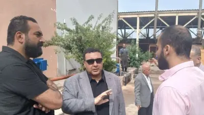 متابعة رئيس مياه القناة لجاهزية محطات مياه الشرب والصرف الصحي