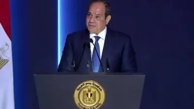 الرئيس عبد الفتاح السيسي خلال حديثه عن تجربة عمدة السرارية في منتدى مصر 2026