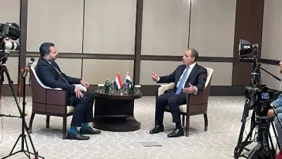 وزير الخارجية بدر عبد العاطي خلال حديث عن الموقف المصري من مذكرة تركيا وليبيا البحرية