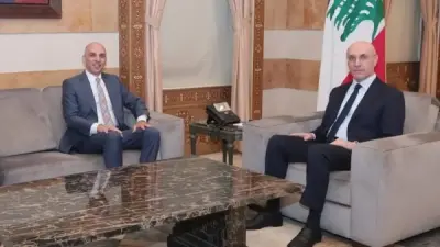 لقاء السفير المصري تميم خلاف مع وزير الداخلية والبلديات اللبناني أحمد الحجار
