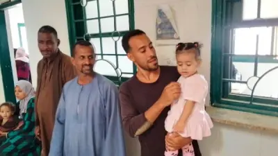 قافلة طبية في قرية الآمال التابعة لمشروع وادي النقرة بمركز نصر النوبة