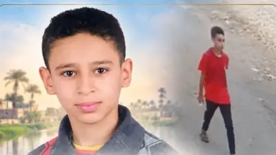 الطفل أحمد علي الذي عاد إلى أسرته في قرية شطورة بسوهاج