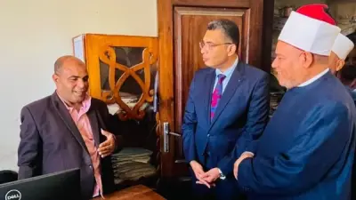 زيارة محافظ البحر الأحمر إلى مديرية أوقاف البحر الأحمر لمتابعة العمل والبرامج الدعوية