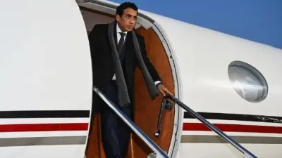 محمد المنفي خلال زيارته إلى موسكو للمشاركة في قمة روسيا وإفريقيا