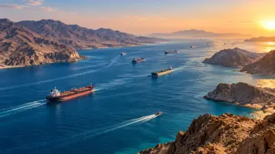 حريق على متن سفينة قرب مضيق هرمز بحسب البلاغ البريطاني