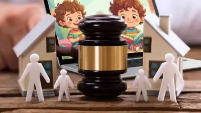 حقوق النفقة والرؤية والحضانة بعد الانفصال