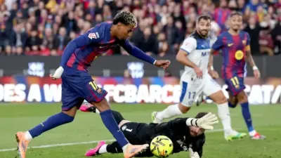 مباراة برشلونة وديبورتيفو ألافيس في الدوري الإسباني