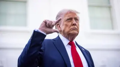 الرئيس الأمريكي دونالد ترامب في سياق تصريحات بشأن حرب إيران