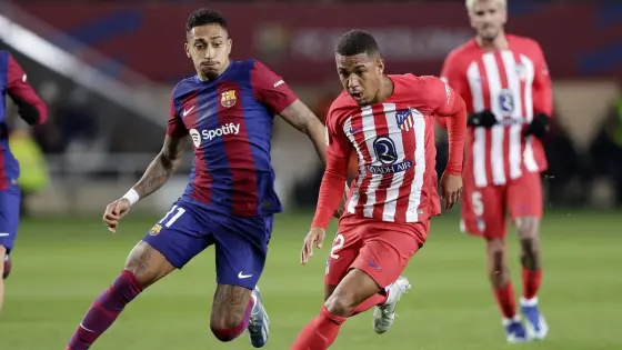 موعد مباراة برشلونة وأتلتيكو مدريد في نصف نهائي كأس ملك إسبانيا اليوم الخميس 12 فبراير 2026