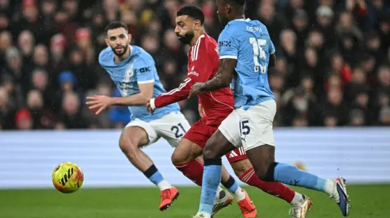 تشكيل مانشستر سيتي وليفربول في كأس الاتحاد الإنجليزي: محمد صلاح أساسي
