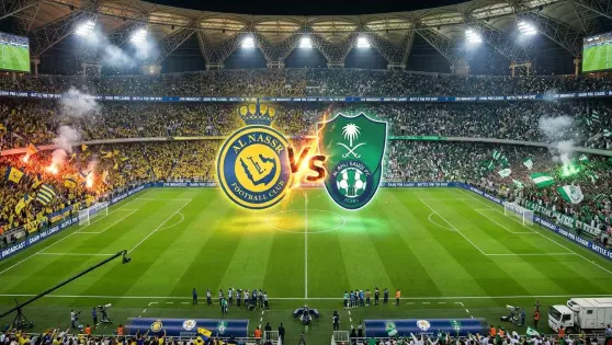 بصوت فارس عوض.. دليلك الشامل لمتابعة بث مباشر مباراة النصر والأهلي اليوم في كلاسيكو صدارة روشن