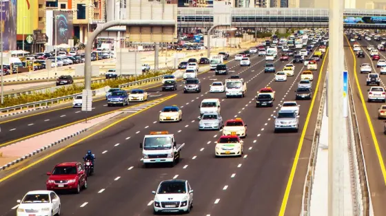 Dubai: Car Fire on Sheikh Zayed Road Causes 2km Traffic Jam