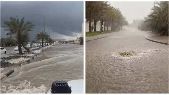 UAE Experiences Heavy Rains and 9.1°C Temperature on New Year Day