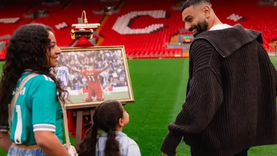 محمد صلاح خلال مباراة مع نادي ليفربول