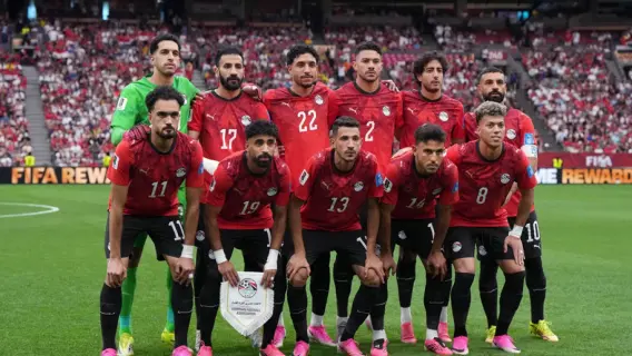 لاعبو منتخب مصر أثناء التدريبات