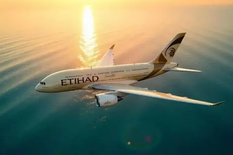 طائرة تابعة لشركة الاتحاد للطيران
