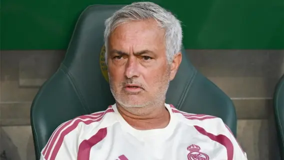 Jose Mourinho at Real Madrid match