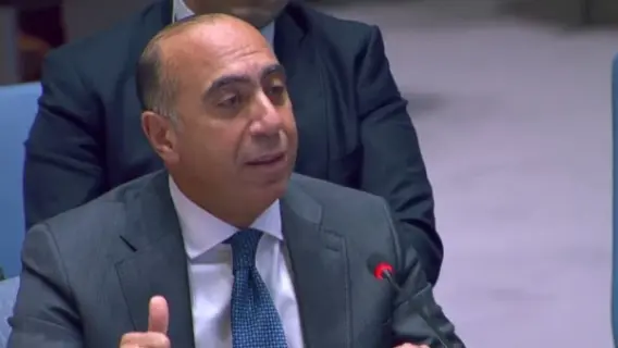 مندوب مصر لدى الأمم المتحدة خلال حديث عن القضية الفلسطينية في مجلس الأمن