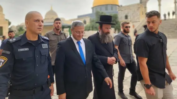 وزير الأمن القومي الإسرائيلي يقود اقتحام المسجد الأقصى