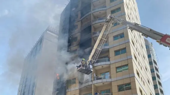 UAE: Fire in Al Barsha Building Leads to Evacuation and Road Closure