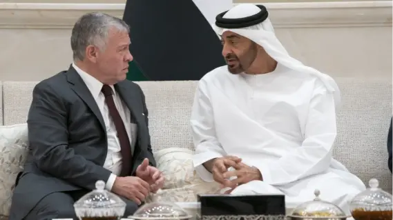 رئيس الدولة وملك الأردن يؤكدان رفضهما لتهجير الفلسطينيين