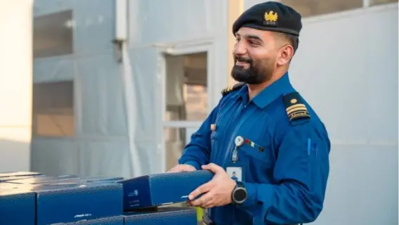 إقامة خيمة إفطار صائم في منفذ حتا الحدودي لخدمة المسافرين