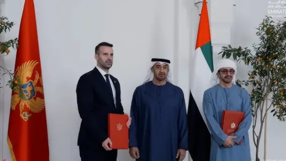 التعاون بين الإمارات ومونتينيغرو في لقاء محمد بن زايد ورئيس الوزراء سباجيك
