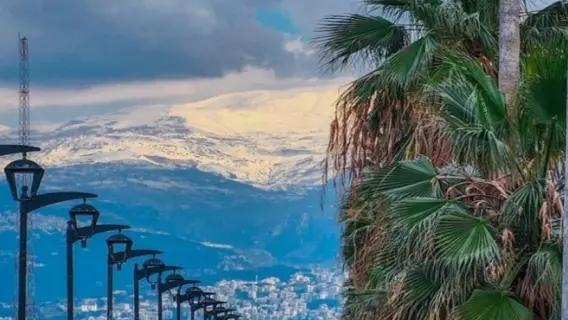 تأثير منخفض جوي على الأحوال الجوية في لبنان