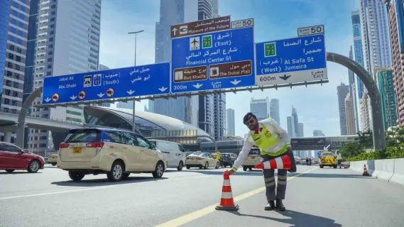 Dubai Roads announce a new and preaching achievement to drivers of vehicle in Dubai