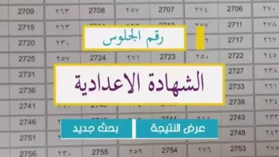توقيت إعلان نتائج الشهادة الإعدادية 2025