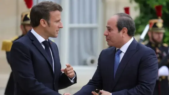 السيسي وماكرون يبحثان جهود وقف إطلاق النار في غزة