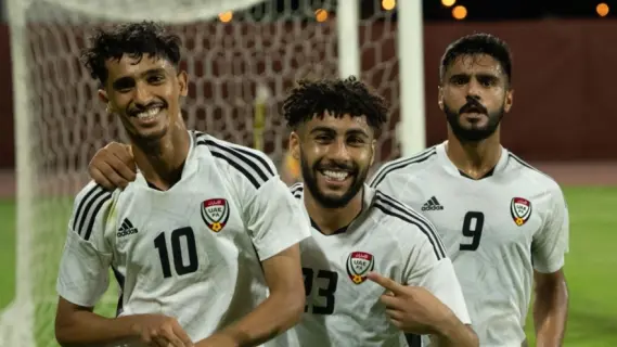 ملخص نتيجة مباراة منتخب الإمارات الأولمبي ضد غوام 13-0 في تصفيات كأس آسيا