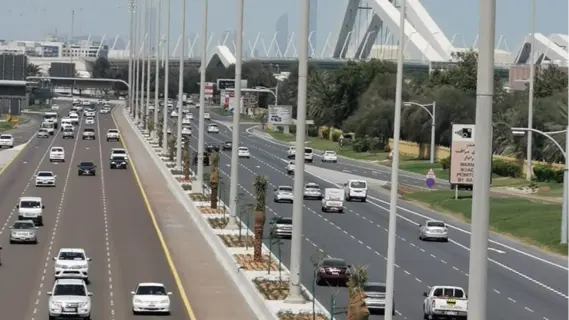 UAE: Starting tomorrow, workers' buses will be banned from using this road