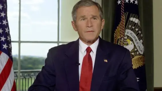 جورج بوش يلتزم الصمت بشأن تأييده في انتخابات الرئاسة الأمريكية