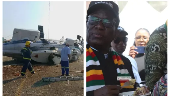 عاجل... تحطم مروحية رئيس زيمبابوي منانغاغوا