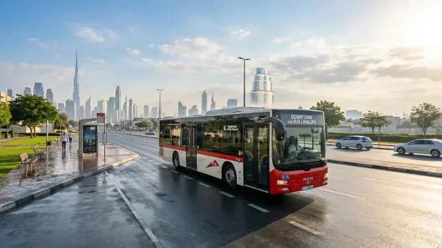 موعد عودة باصات دبي الشارقة اليوم.. تفاصيل استئناف الرحلات وتعديلات مسار حافلات E101