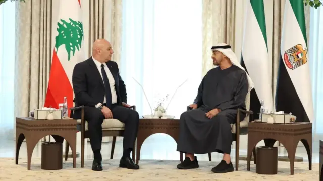 الرئيس اللبناني يؤكد دعم بلاده للإمارات في ظل التحديات الحالية