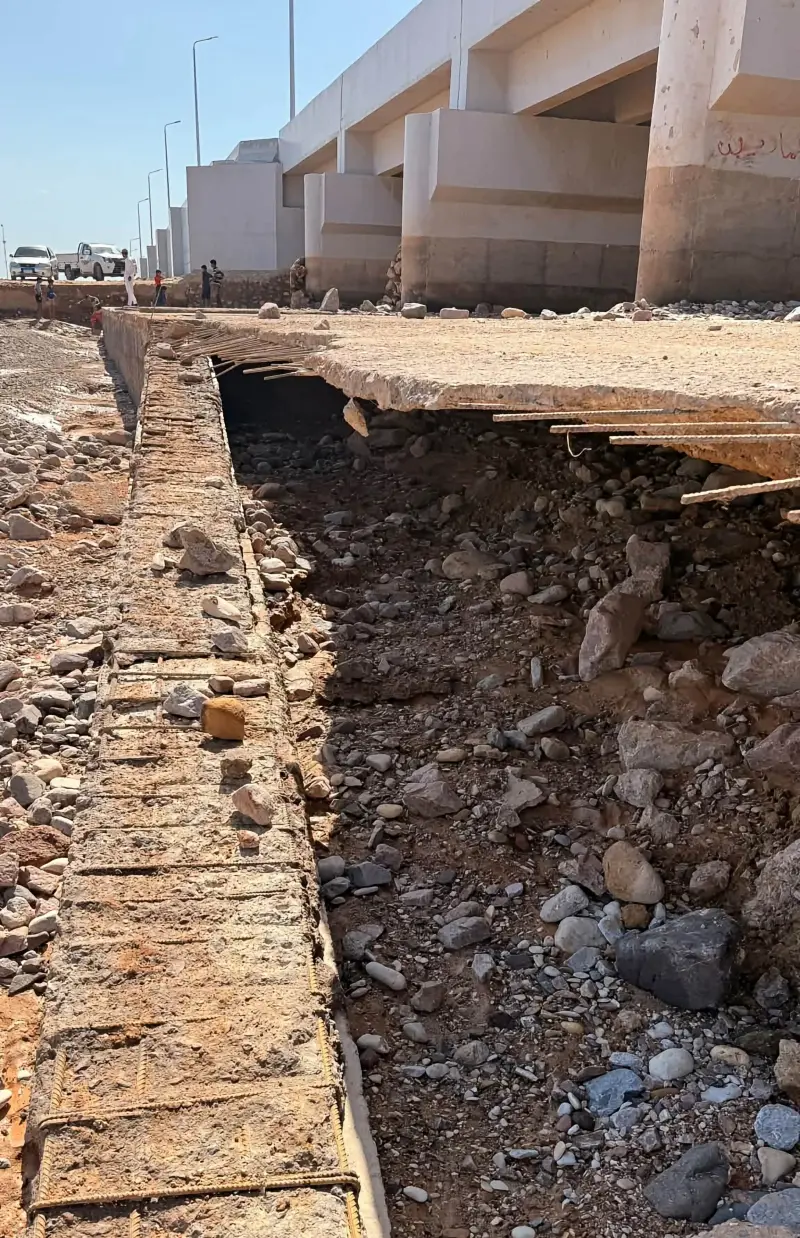 السيول التي ضربت منطقة وادي وتير في نويبع