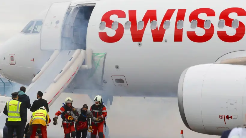 إجلاء طارئ لطائرة سويسرية