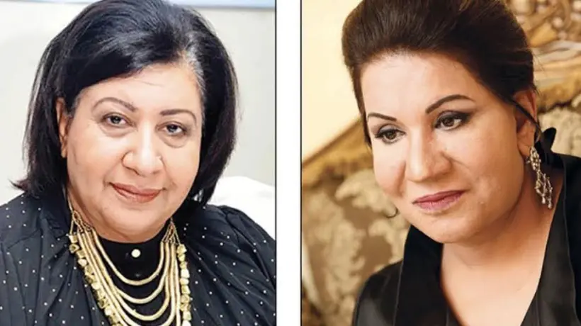 الفنانة سعاد عبدالله واختها أمل