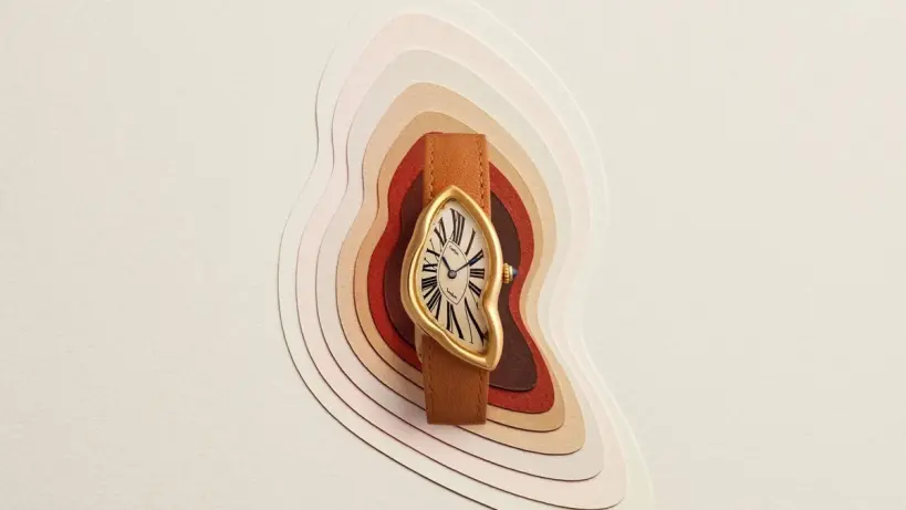 ساعة كارتييه كراش الذهبية