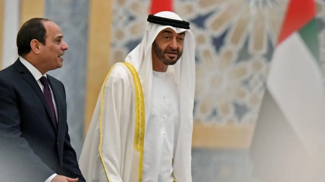 محمد بن زايد وعبدالفتاح السيسي